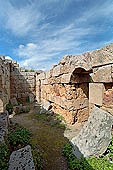 Selinunte the Acropolis. the fortifications that protected the main gate of the Acropolis, facing north toward the land. 